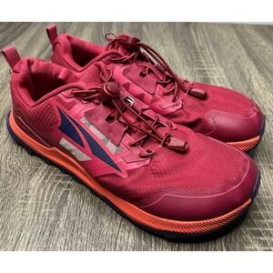 Altra Lone Peak 7 Trail Running Hiking Shoes Dark Red/Orange Women's Sz 10.5